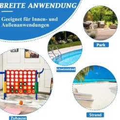 Großes 4-Gewinnt Jumbo 4-Gewinnt Set 84 x 33 x 79 cm