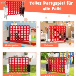 Großes 4-Gewinnt Jumbo 4-Gewinnt Set 84 x 33 x 79 cm