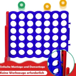 Großes 4-Gewinnt Jumbo 4-Gewinnt Set 84 x 33 x 79 cm