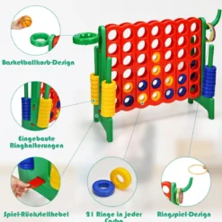 Großes 4-Gewinnt Jumbo 4-Gewinnt Set 84 x 33 x 79 cm