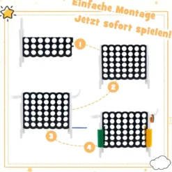 Großes 4-Gewinnt Jumbo 4-Gewinnt Set 84 x 33 x 79 cm