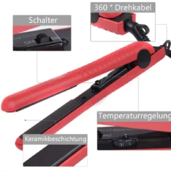 Haarglätter Glätteisen Haarglätteisen Haar Straightener Keramikplatten
