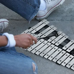Handpercussion Glockenspiel Xylophon mit Schlägel Tragetasche 30 Noten