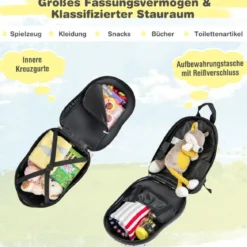 Hartschalen-Koffer 2-Teiliges Handgepäck-Set mit Spinner-Rädern Rollender Weiß