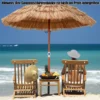 Hawaiianischer Strandschirm mit Tragetasche & Neigbarem Design Tischschirm 175 cm