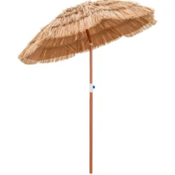 Hawaiianischer Strandschirm mit Tragetasche & Neigbarem Design Tischschirm 175 cm