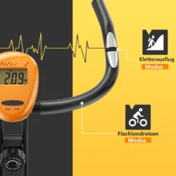 Heimtrainer Ergometer Fitnessfahrrad LCD Display Fahrrad bis 100kg belastbar
