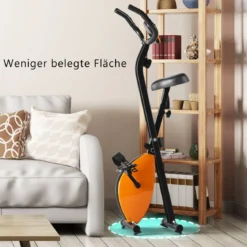 Heimtrainer Ergometer Fitnessfahrrad LCD Display Fahrrad bis 100kg belastbar