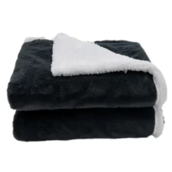 Heizdecke 9 Heizstufen 20-46℃ Beheizbare Wolle Decke 9H Timer 163 x 128 cm Grau