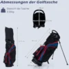 Herren Golfschläger Set 11 teilige Golfschlägersätze rechtshändig mit Regenhaube Blau