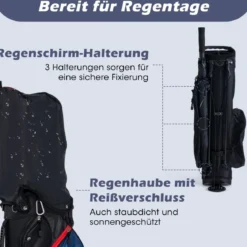 Herren Golfschläger Set 11 teilige Golfschlägersätze rechtshändig mit Regenhaube Blau