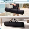 Hängematte mit Gestell Stabhängematte mit Abnehmbarem Kissen Holzspreizstäben & Tragetasche
