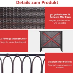 Hängesessel Terrassenschaukel bis 180kg belastbar Hängesitz mit Sitz- & Rückenkissen 80 x 65 x 58 cm