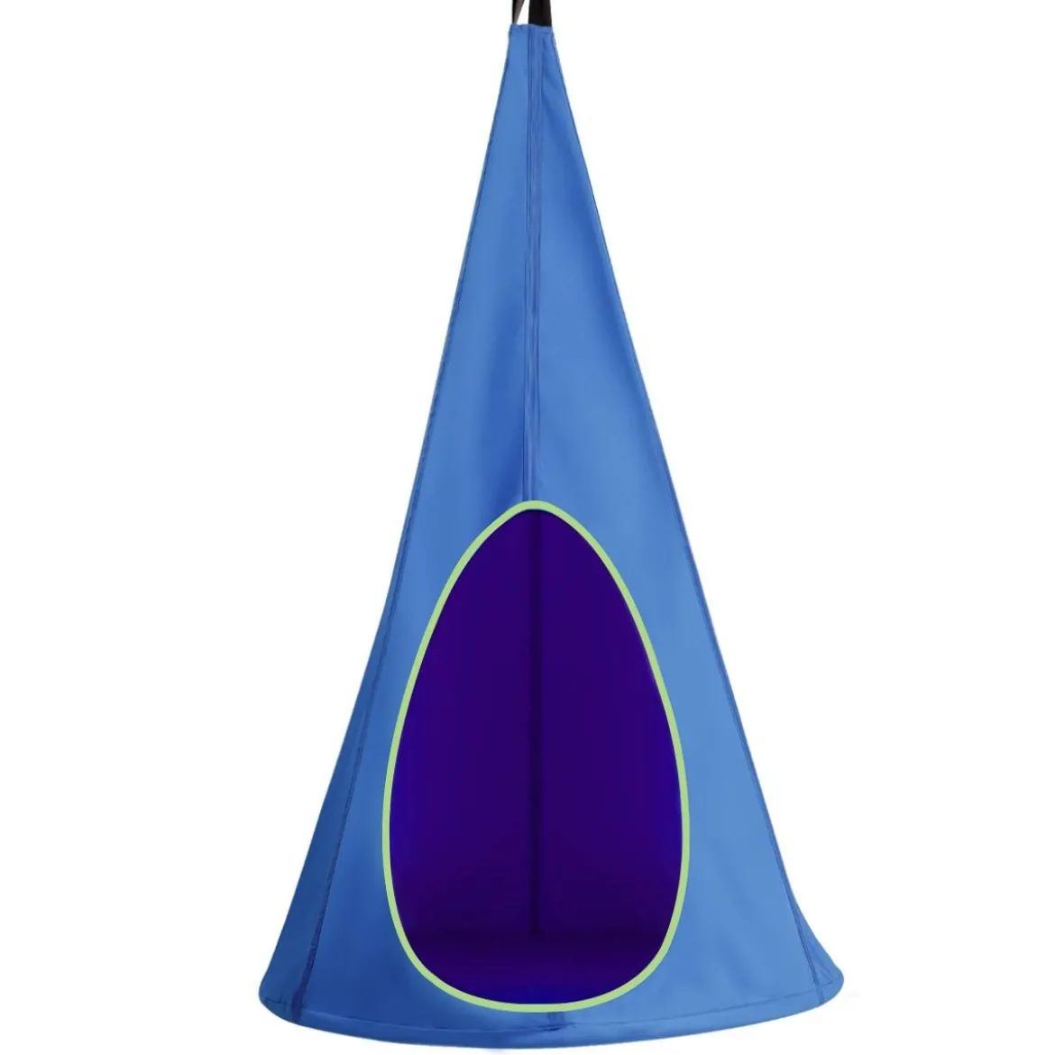 Hängezelt Hängehöhle Hängesessel Kinder Fly Schaukel Kinder Hängehöhle Hängesessel 80x80x140cm Blau