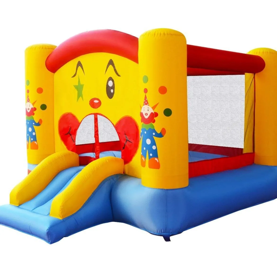 Hüpfburg Springburg Spielburg Trampolin Rutsche Kinder Spielhaus Ritterburg Castle aufblasbar