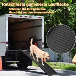 Hunderampe Einstiegshilfe Ausziehbare Hundetreppe Autorampe Tiertreppe