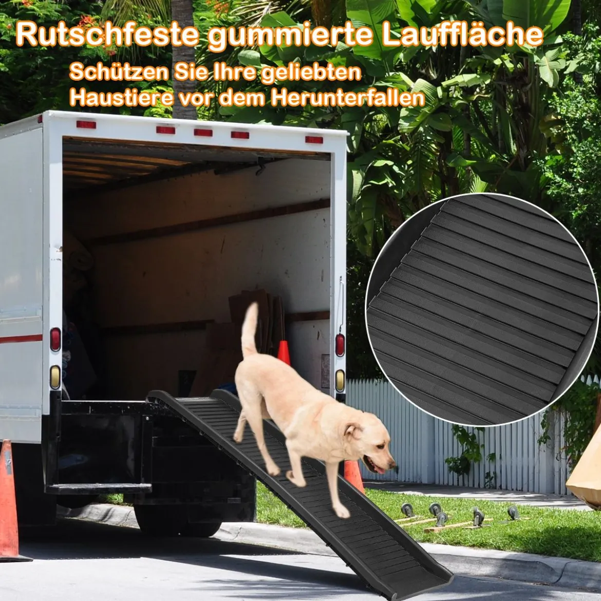 Hunderampe Einstiegshilfe Ausziehbare Hundetreppe Autorampe Tiertreppe