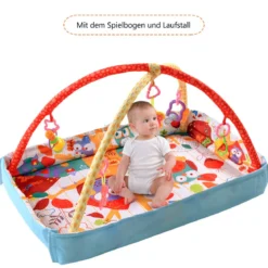 2 in 1 Baby Krabbeldecke Spielbogen Spielmatten