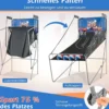 8 in 1 Basketballautomat Klappbarer Elektrischer Baskeltballständer Schießmaschine Blau