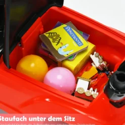 3 in 1 Bentley Kinderauto mit Verdeck & Musik & Stauraum & Licht für Kinder 1-8 J. Rot