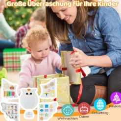 11 in 1 Busy Board Baby Eulen Aktivitätswand mit Panels Montessori Holzspielzeug Lernspielzeug