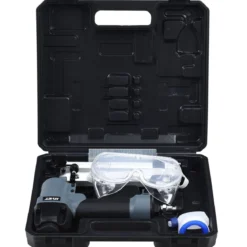 2 in 1 Druckluft Nagler und Tacker Drucklufttacker Druckluftnagler inkl. Koffer und Zubehör