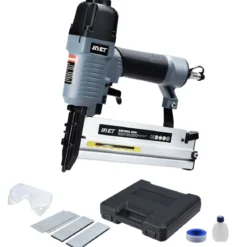 2 in 1 Druckluft Nagler und Tacker Drucklufttacker Druckluftnagler inkl. Koffer und Zubehör