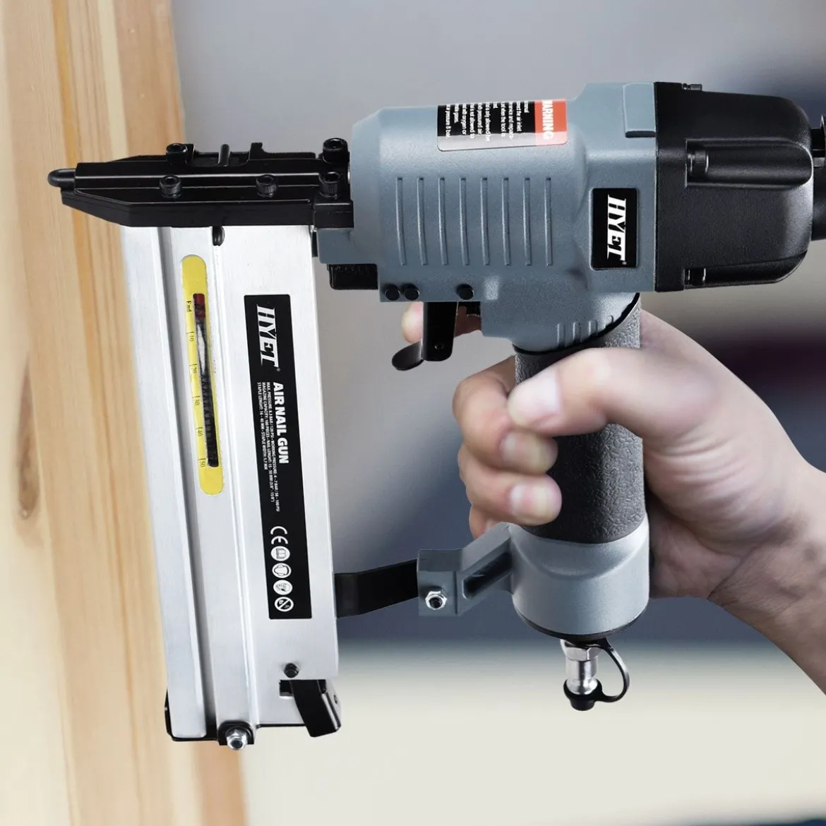 2 in 1 Druckluft Nagler und Tacker Drucklufttacker Druckluftnagler inkl. Koffer und Zubehör