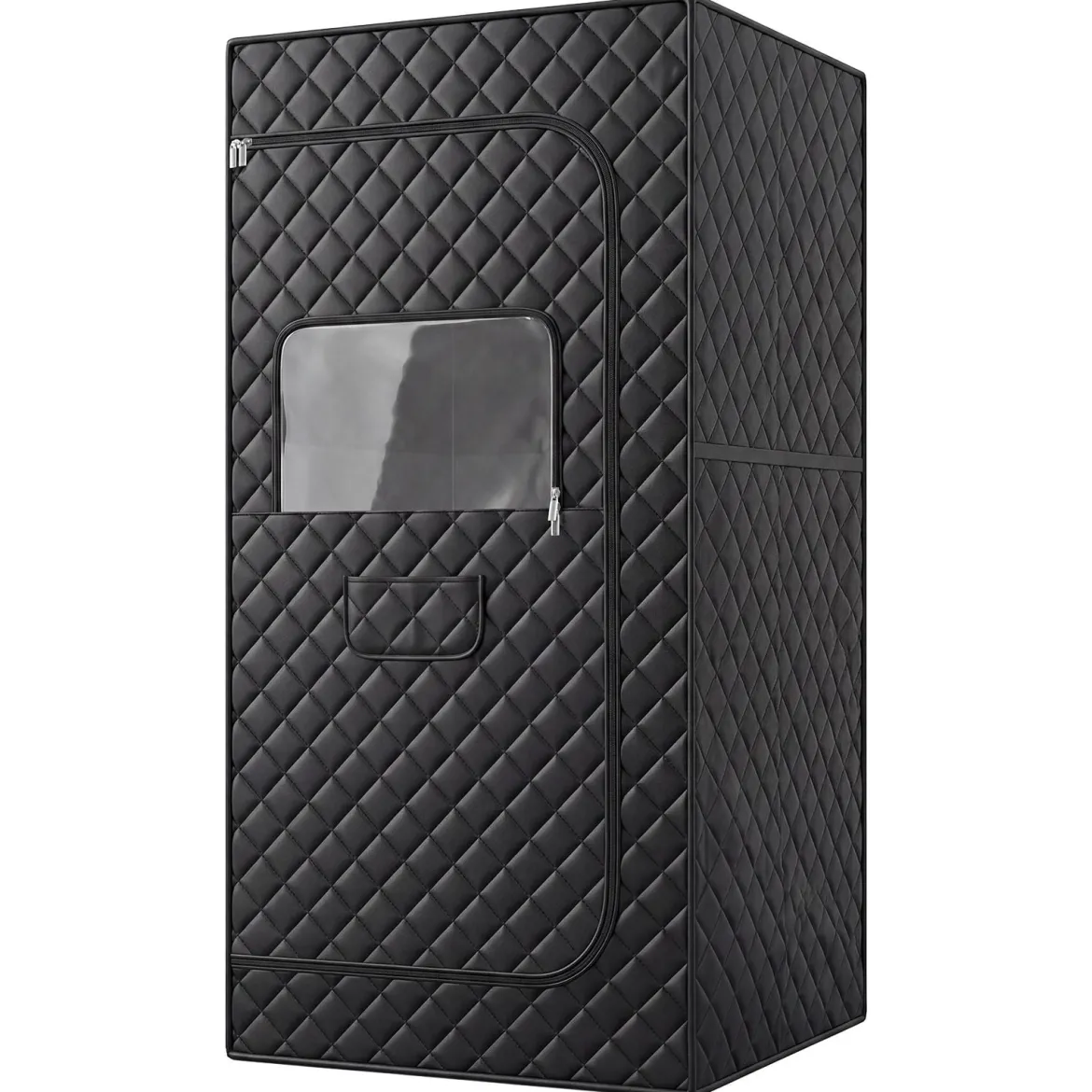 Infrarot Sauna mit 6-stufiger Temperaturregelung Fernbedienung & 9 Timerstufen 90 x 90 x 180 cm