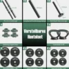 4 in 1 Hanteln Set 20 kg Verstellbares Hantelset inkl. Kunzhantel & Langhantel & Kettlebells