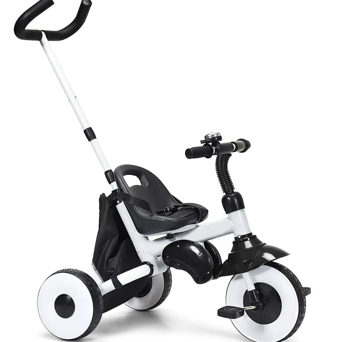4-in-1 Kinderdreirad Klappbar Baby-Dreirad 3 Räder Fahrrad mit Markise Rosa