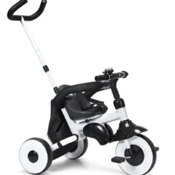 4-in-1 Kinderdreirad Klappbar Baby-Dreirad 3 Räder Fahrrad mit Markise Rosa