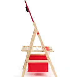 3 in 1 Kinder Staffelei Kindertafel doppelseitig Whiteboard & Kreidetafel 52,5x51,5x106,5 cm