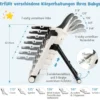 5 in 1 Klappbarer Hochstuhl mit Verstellbarer Rückenlehne & Füßstütze & 5-Punkt-Gurt Grau