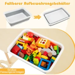 8 in 1 Kletterbogen mit Aufbewahrungsbox Klettergerüst zum Klettern Wippen Krabbeln 90 x 50 x 48 cm