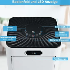 4 in 1 Klimagerät Kühlen&Ventilieren&Entfeuchten Tragbares Klimagerät mit Fernbedienung 9000 BTU für 30㎡
