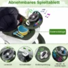 7 in 1 Lauflernhilfe mit Verdeck & Einstellbarer Höhe & Geschwindigkeit Klappbare Lauflerwagen Grün