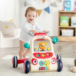 2 in 1 Lauflernwagen Lauflernwagen für Kinder Baby Walker 56 x 46 x 42 cm Bunt