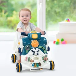3 in 1 Lauflernwagen mit Lichtern & Musik LauflernhilfeRutschauto Spielbrett