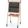 3-in-1 Maltafel für Kinder Doppelseitige Standtafel mit Whiteboard Natur