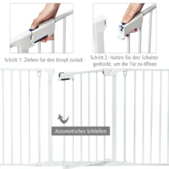 5-in-1 Metall-Laufstall Laufstall Sicherheitsabsperrung 58 x 74 cm Weiß