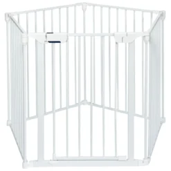 5-in-1 Metall-Laufstall Laufstall Sicherheitsabsperrung 58 x 74 cm Weiß