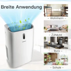 5 in 1 mobile Klimaanlage 16000 BTU Kühl&Ventilator&Entfeucht&Heiz Entfeuchter 16℃-32℃ 44,5 x 39 x 77 cm Weiß