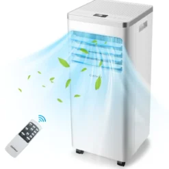 4 in 1 mobile Klimaanlage Kühlen&Ventilieren&Entfeuchten Klimagerät mit Abluftschlauch 7000BTU Weiß