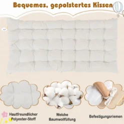 3 in 1 Montessori Klettersset aus Holz Spielset für Kinder ab 1 Jahr Klettergerüst Set Natur