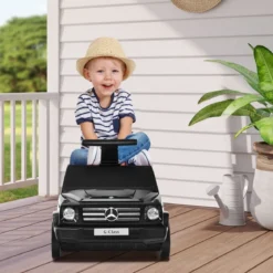 2 in 1 Rutschauto kinderkoffer Kinder Reisekoffer Kofferset 60 x 31 x 26 cm Schwarz