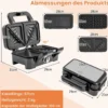 3-in-1-Sandwichmaker elektrischer Panini-Pressgrill mit abnehmbaren Antihaft-Platten