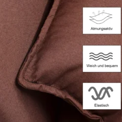 3 in 1 Schlafsessel Schlafsofa Klappbett Gästebett Klappsessel Braun