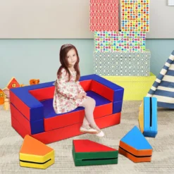 4 in 1 Spielsofa Vielseitiges Kindersofa Kinder Sitzgruppe