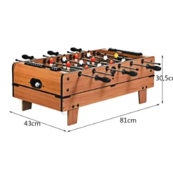 4 in 1 Spieltisch Billardtisch & Tischtennistisch & Air Hockeytisch & Tischkicker 81 x 43 x 30,5 cm